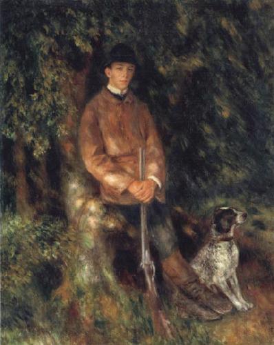 Pierre Renoir Alfred Berard and his Dog